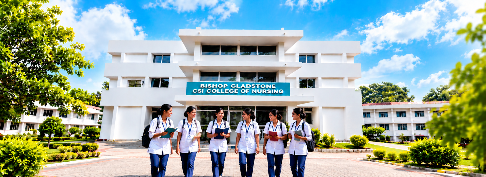B.Sc. Nursing students in uniform